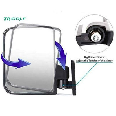 La vue de côté sportive universelle de chariot de golf reflète le miroir de vue arrière large supplémentaire