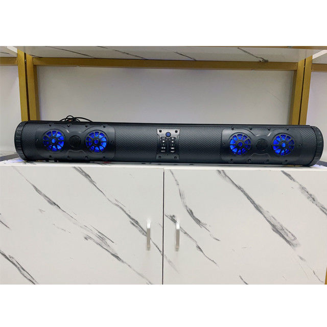 Extérieur Amplifié ATV UTV Golf Cart BT Connecteur 8 haut-parleur Soundbar étanche à l'eau avec éclairage LED 500 watts