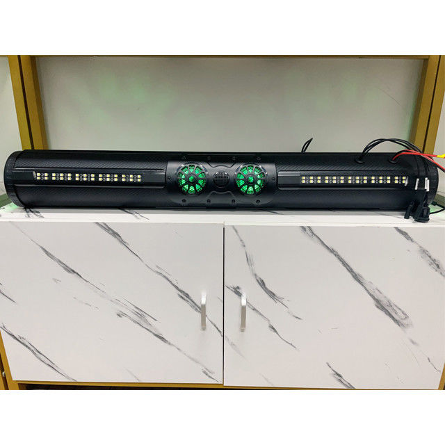 Amplifié ATV UTV Voiture de golf BT Connecteur 8 Voiture de golf haut-parleur barre de son étanche avec éclairage LED