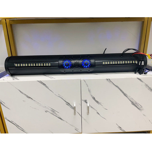 Extérieur Amplifié ATV UTV Golf Cart BT Connecteur 8 haut-parleur Soundbar étanche à l'eau avec éclairage LED 500 watts