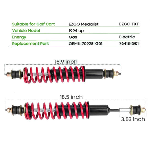 Coil à charge lourde avant/arrière pour EZGO TXT 94-up 70928G01