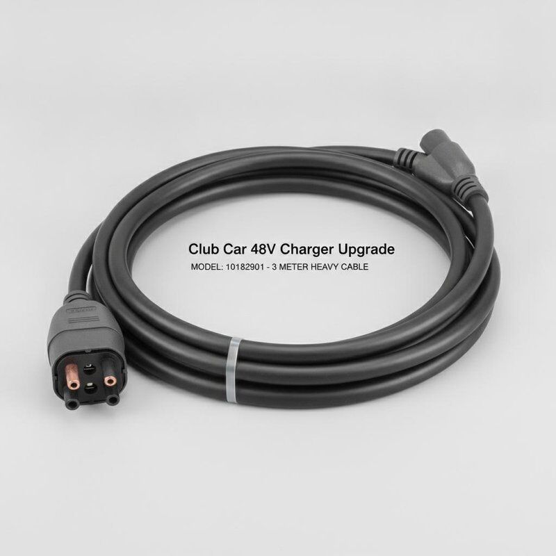 Club Car – cordon de chargeur 48V, fil de prise 101828901, mise à niveau Premium, câble lourd de trois mètres, prise étanche moulée
