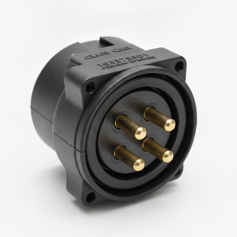 Club Car Precedent Charger Receptacle 103375501 Mise à niveau Premium Boîtier à ajustement direct Broches résistantes à la corrosion