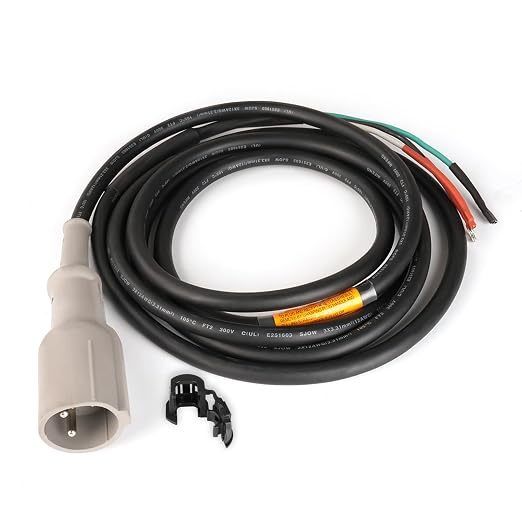 Club Car – cordon de chargeur 48V, fil de prise, remplacement OEM, câble lourd de trois mètres, prise étanche moulée, 101828901